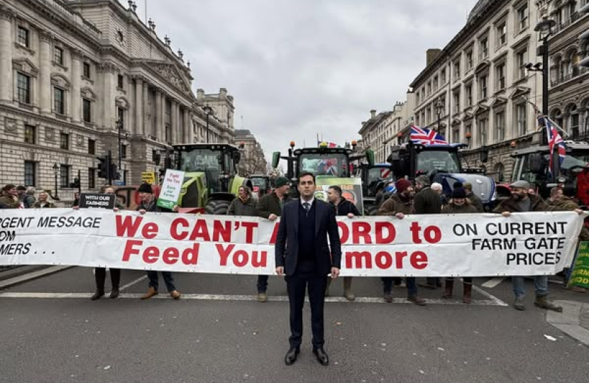 David at farmers protest.