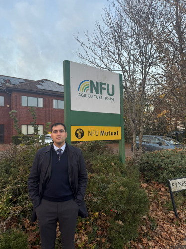 David outside NFU